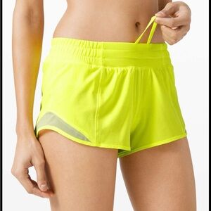 Lululemon Athletica Neon Yellow Athletic Shorts